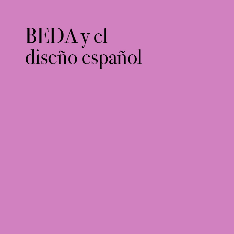 BEDA y el diseño español